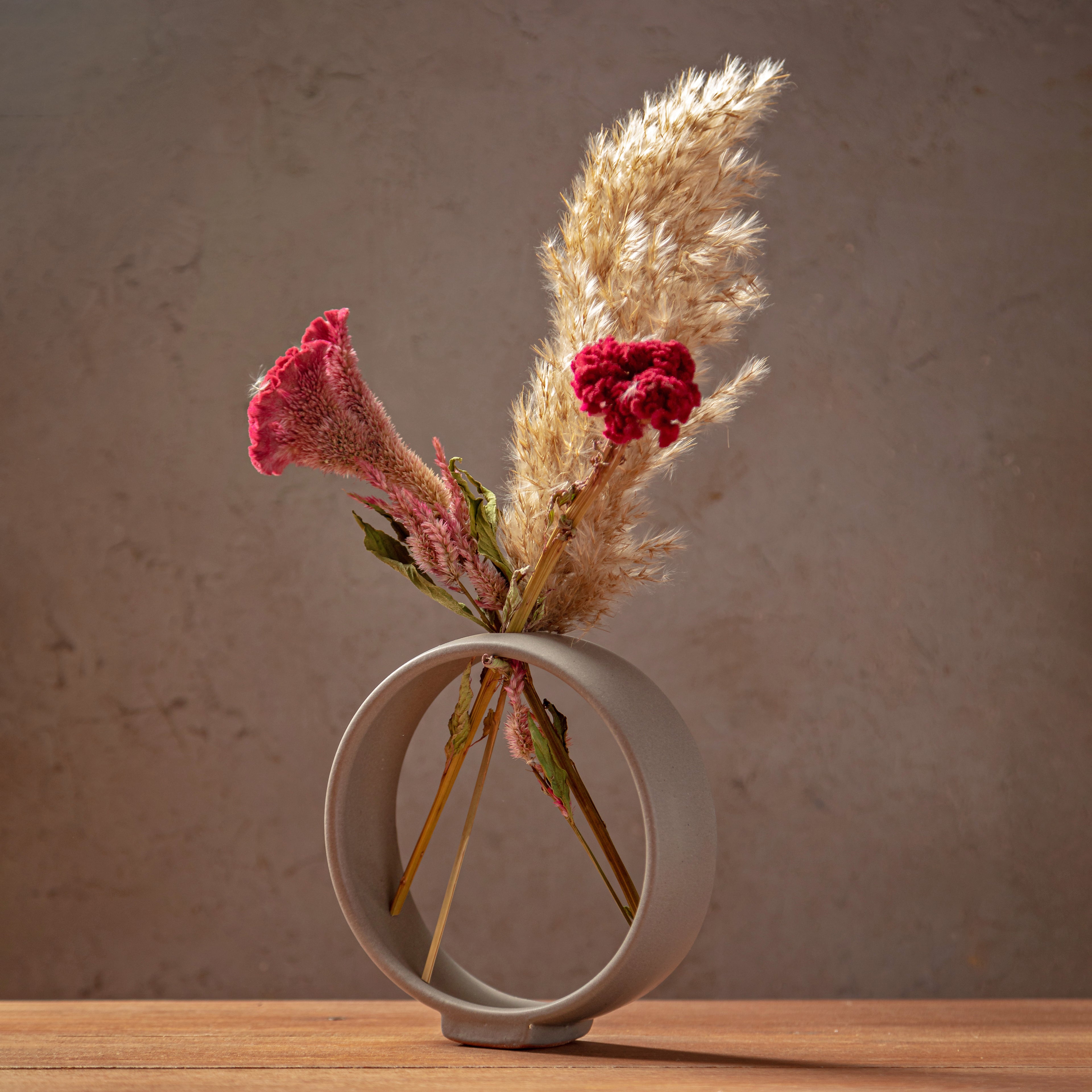 RING VASES - GREY