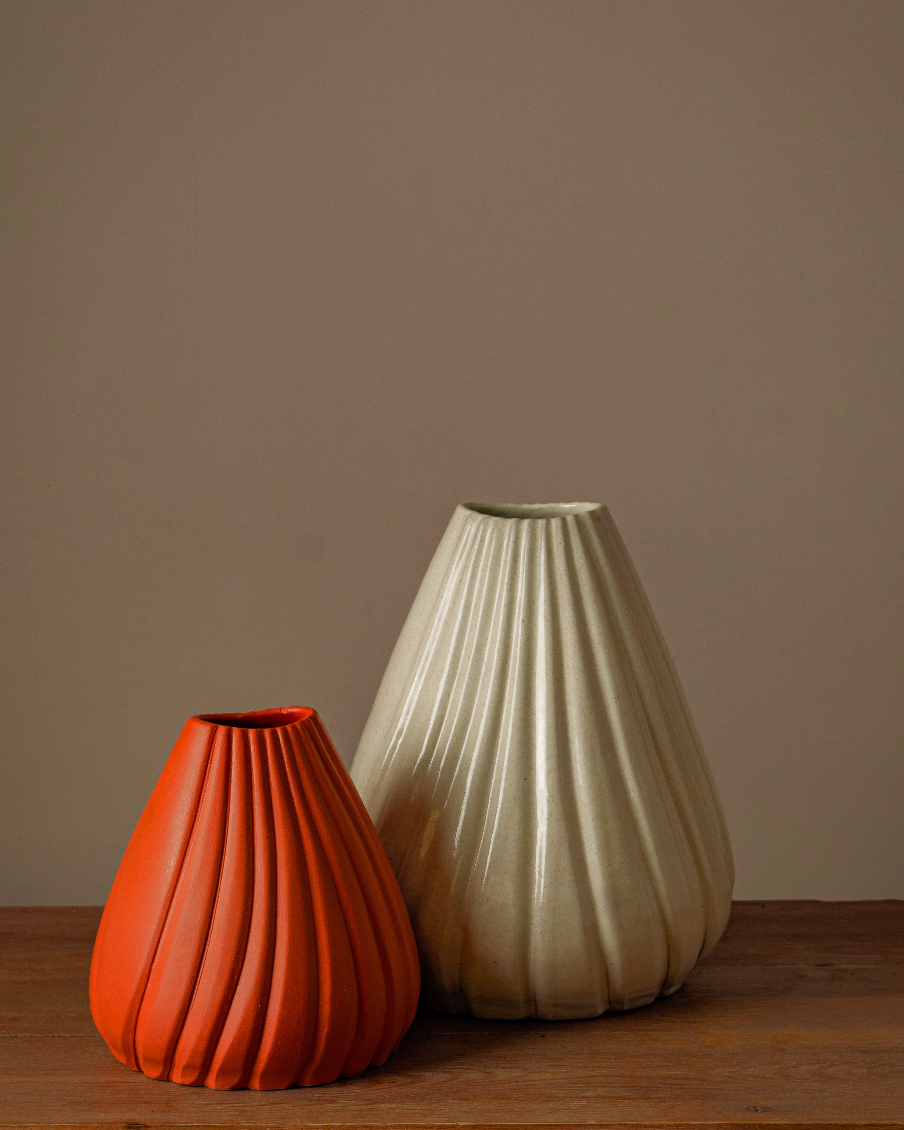 Shell Vase - Maroon