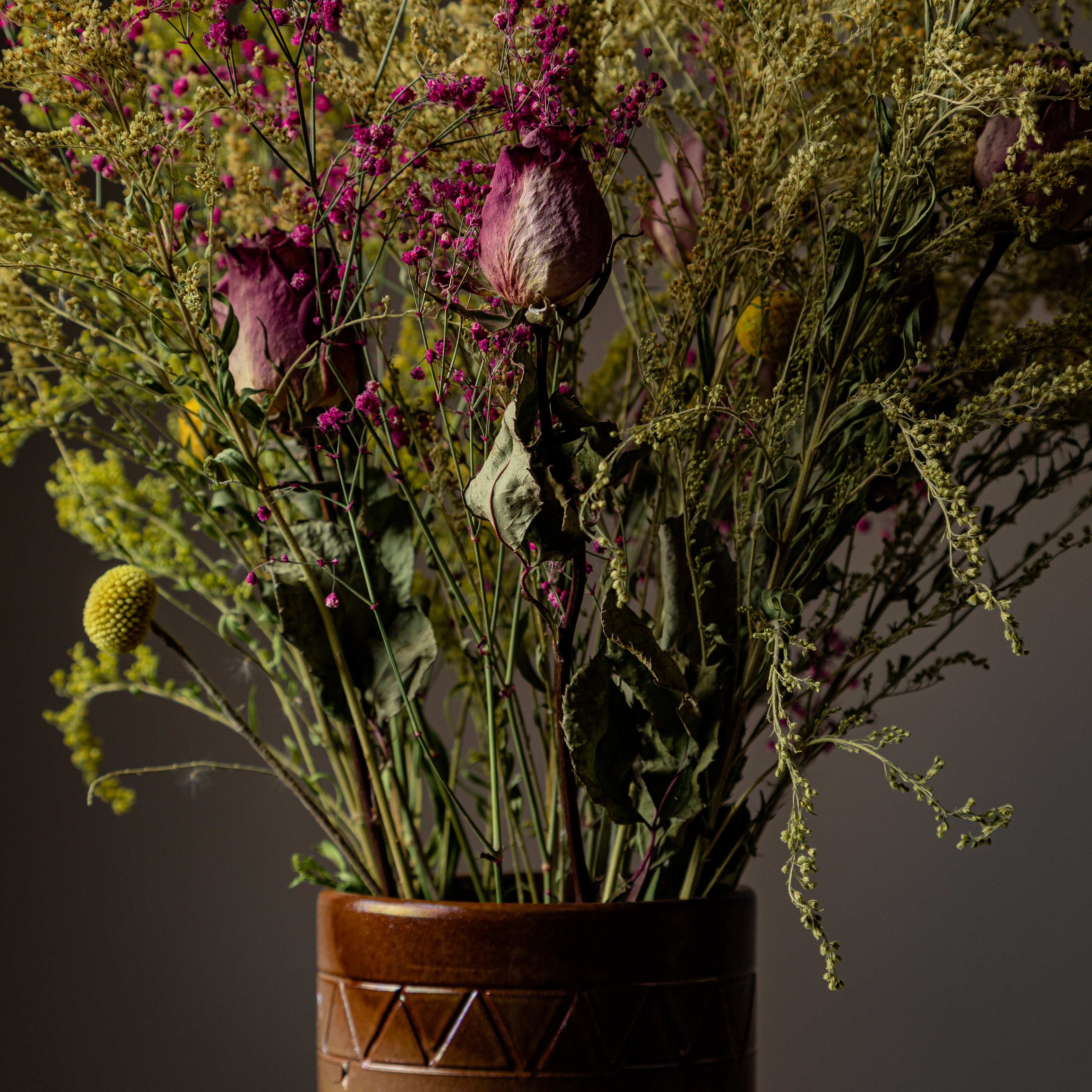 Pink Gypsophila and Roses Bouquet