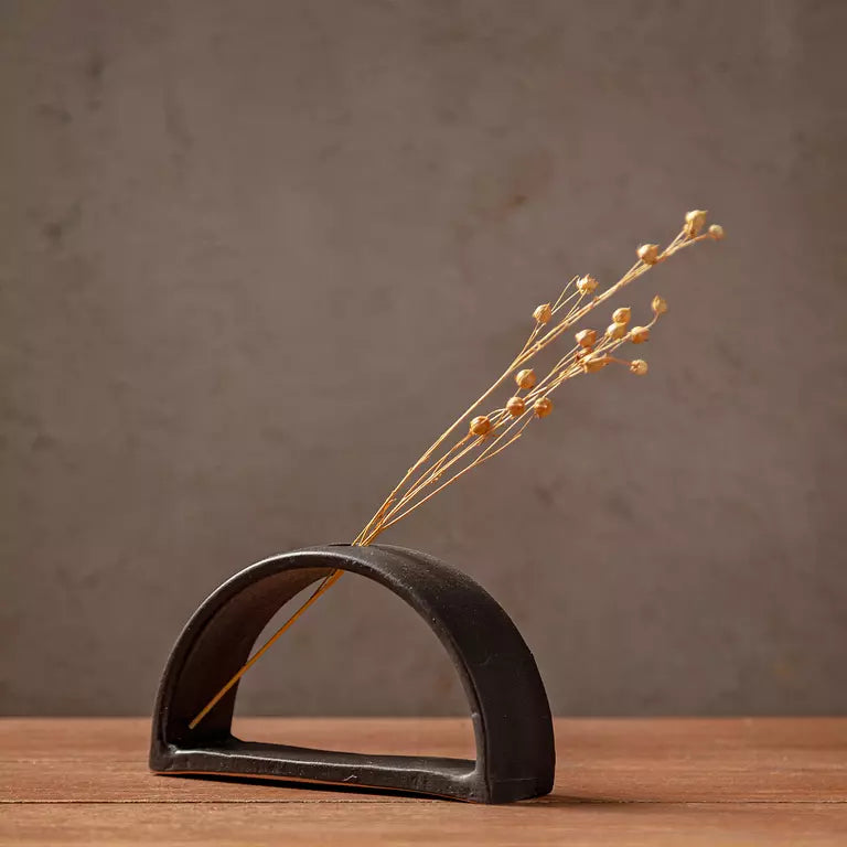 RING VASES - BLACK