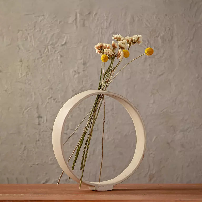 RING VASES - BEIGE