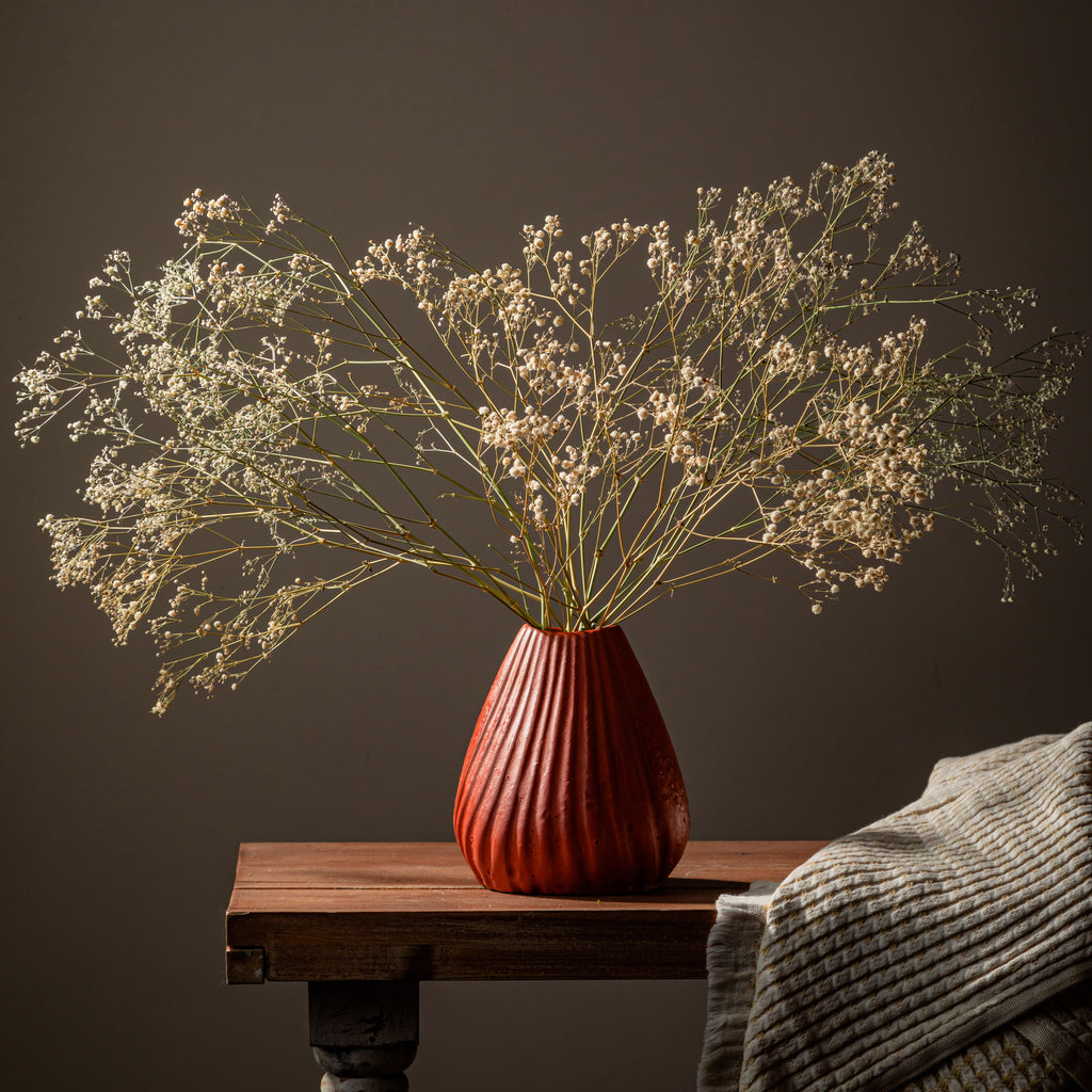 Shell Vase - Maroon