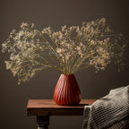 Shell Vase - Maroon